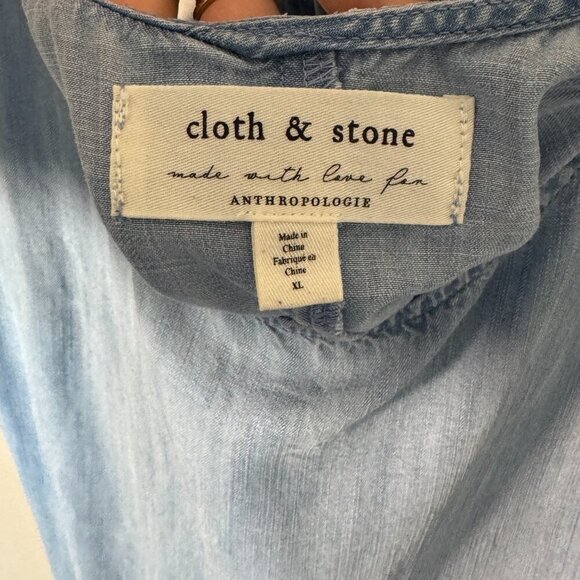 Cloth & Stone Light Blue Sleeveless Dress - Picture 3 of 5